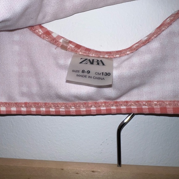 Zara checkered swimsuit set of two Size 8-9 Cm 130 - Picture 5 of 5